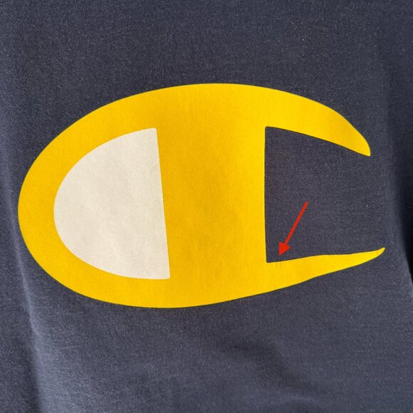 Champion Logo T-Shirt Heavyweight Cotton Y2K Vintage - Picture 13 of 14